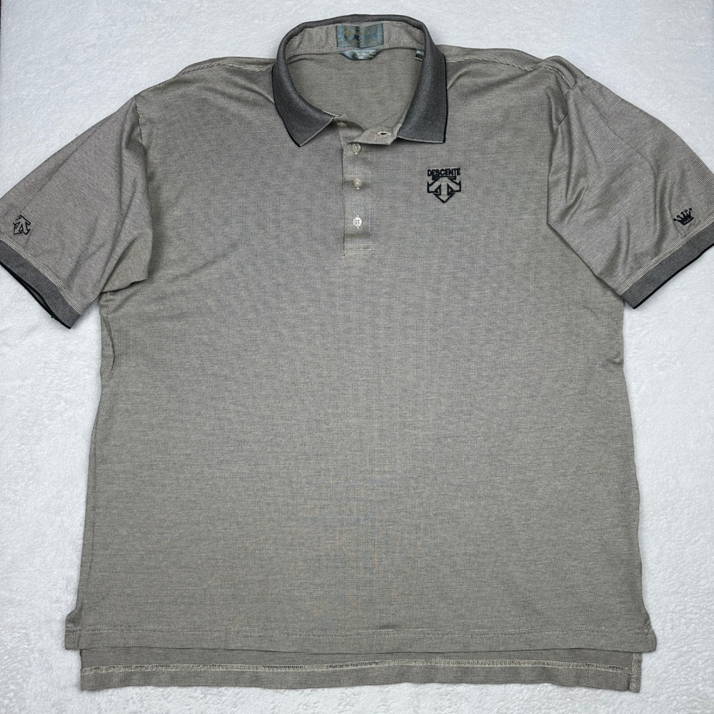 VTG Descente Internation Collection Double Mercerized Egyptian Cotton Polo Shirt
